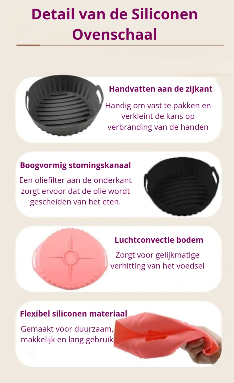 Siliconen ovenschaal | snel en gemakkelijk schoon