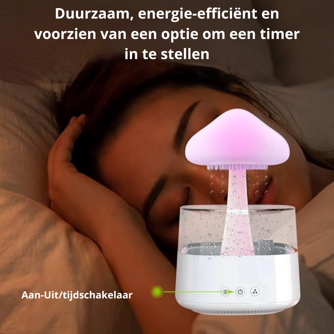 RainyCloud Pro – Creëer een serene sfeer met rustgevende regendruppels!