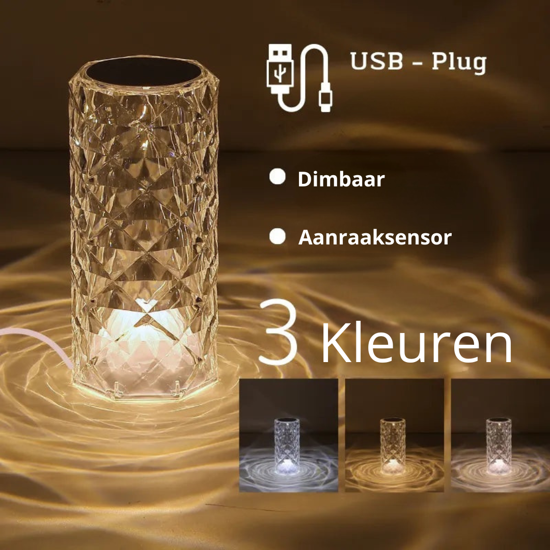 Kristallen tafellamp I Maak van je kamer een magische ruimte