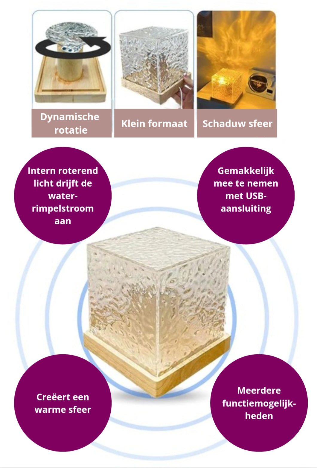 Water light projector | voor een rustgevende omgeving