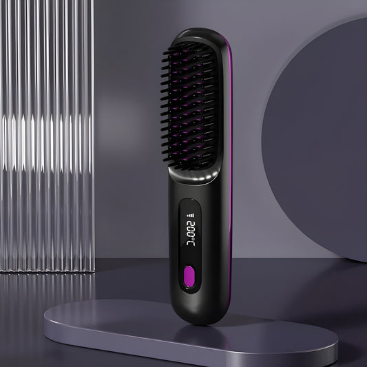 LuxBrush Pro - Draadloze Stylingborstel voor Perfect Haar, Altijd en Overal